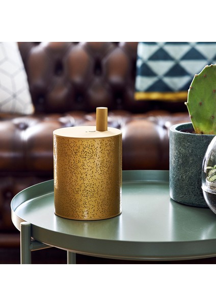 Cylindre Altın Rengi Bluetooth Hoparlör modelleri