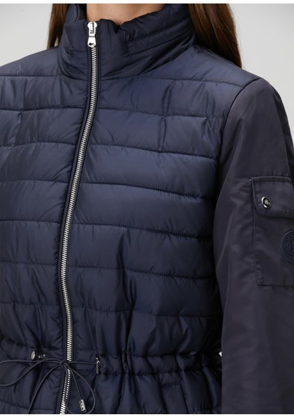 Koyu Lacivert Kapüşonlu Mont indirimleri