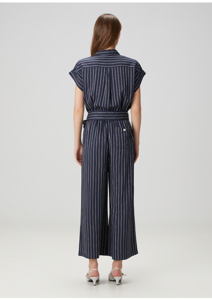 Loritz Lacivert Çizgili Tulum fırsatları