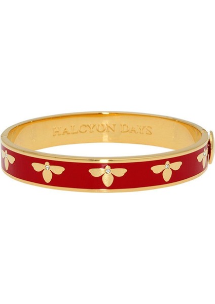 Bee Red Gold 18 Ayar Altın Kaplama Kadın Bileklik