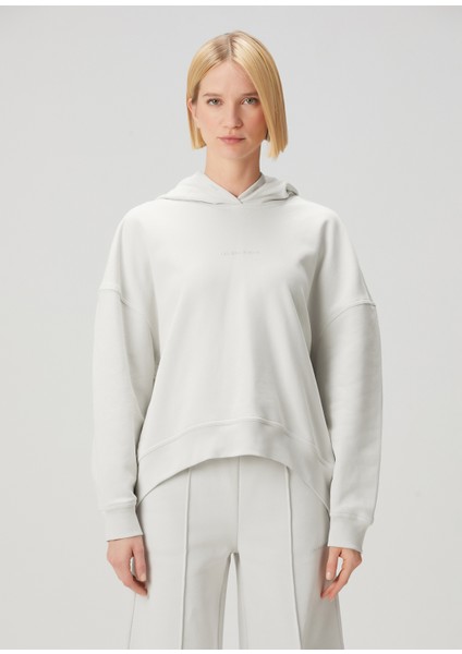 Gri Kapüşonlu Sweatshirt