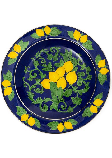 Amalfi Coast Collection Handmade Mega Seramik Mavi Salata Kasesi