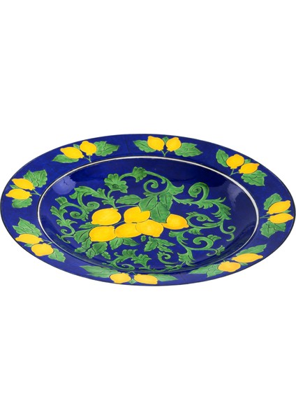 Amalfi Coast Collection Handmade Mega Seramik Mavi Salata Kasesi fiyatları