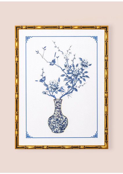 Floral Yağlıboya Doklu El Boyaması Tablo TBL0091 fırsatları