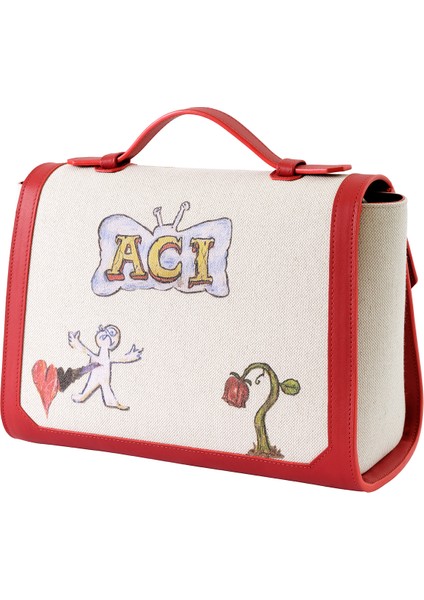 Misela x Carolina At Belgravia Baskılı Kanvas Kadın El Çantası fiyatları