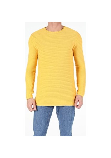 Slim Fit Safran Erkek Kazak CL1052362