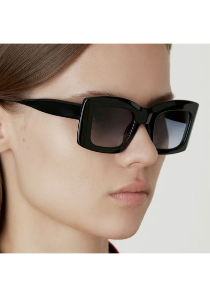 Xs Magnolia 6721 1 Siyah Asetat Kadın Güneş Gözlüğü fırsatları