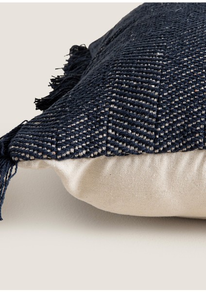 Clae Natural Marin Mavi Dekoratif Yastık fırsatları