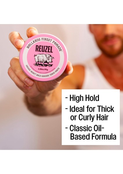 Pembe Pomade Water Soluble Tüm Saç Tipleri Için Saç Şekillendirici Pomad 95 gr modelleri