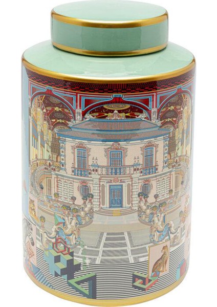 Deco Jar Palazzo Porselen Dekoratif Kutu