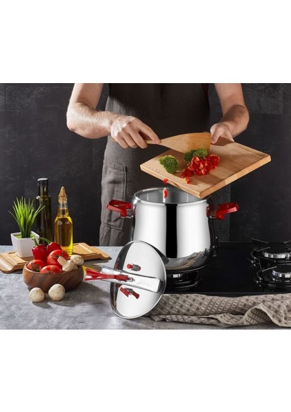 Klasik Güveç Düdüklü Tencere 14 Lt-Kırmızı fiyatları