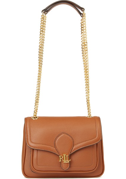 Taba Logo Detaylı Kadın Deri Omuz Çantası