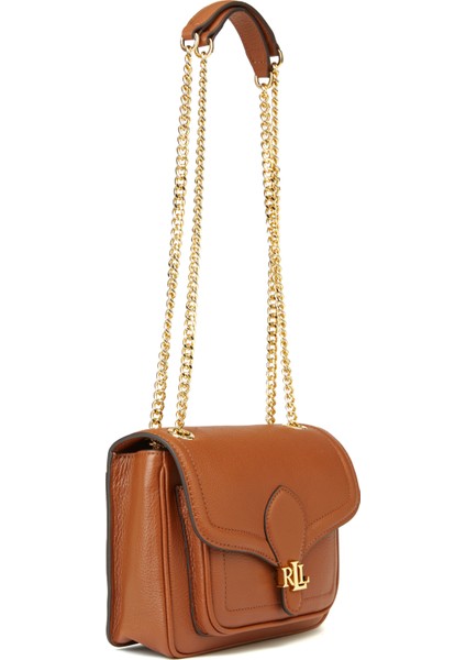 Taba Logo Detaylı Kadın Deri Omuz Çantası modelleri