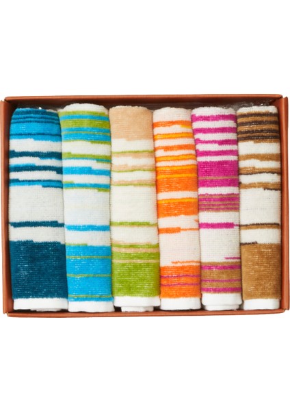 Fiammetta Face Çok Renkli 6lı Havlu Seti fiyatları