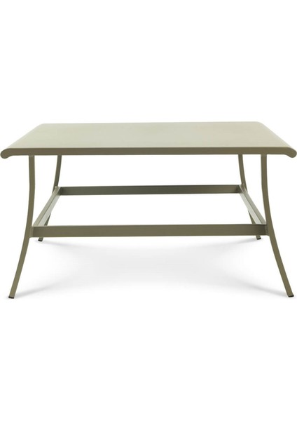 Elisir Mud Grey Metal Bahçe Sehpası