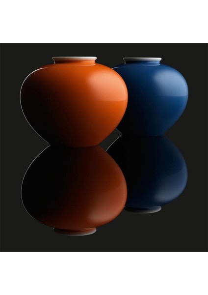 Möller Turuncu Porselen Vazo 8 cm modelleri