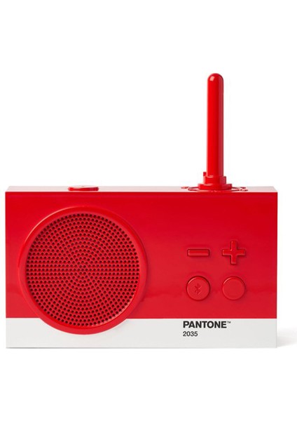x Pantone Tykho 3 Kırmızı Bluetooth Hoparlör ve Radyo
