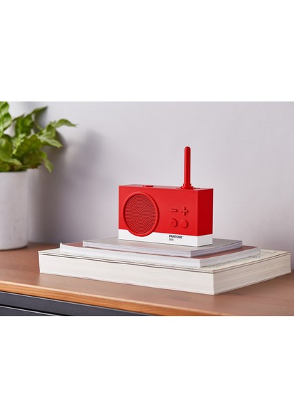 x Pantone Tykho 3 Kırmızı Bluetooth Hoparlör ve Radyo modelleri