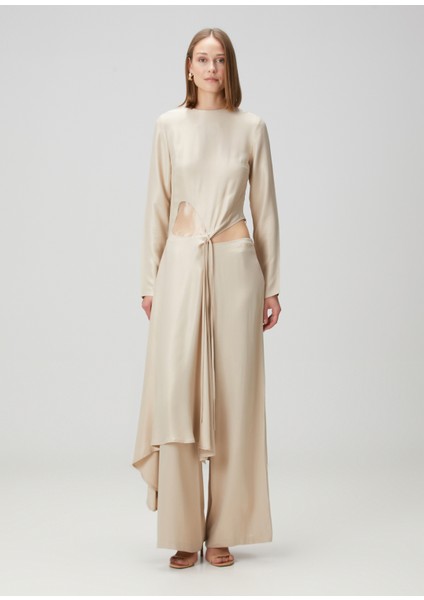 Nude Asimetrik Bluz