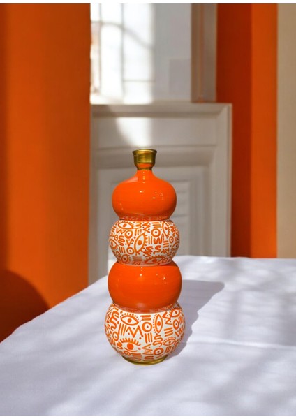 All Eyes On Us Renkli Desenli Seramik Vazo modelleri