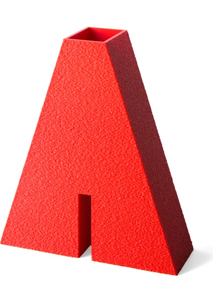 Obelisk No:1 Kırmızı Dekoratif Vazo