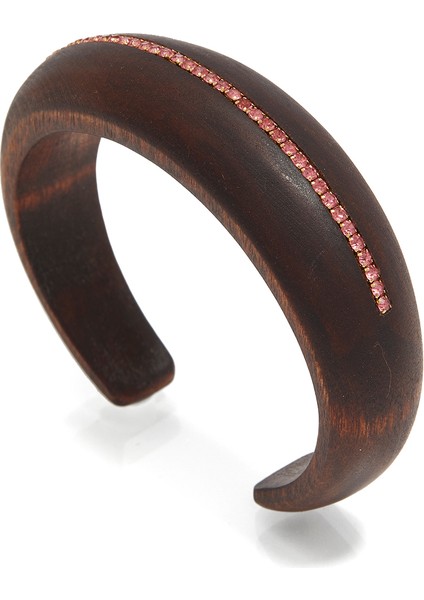 Kahverengi Kadın Altın Bileklik