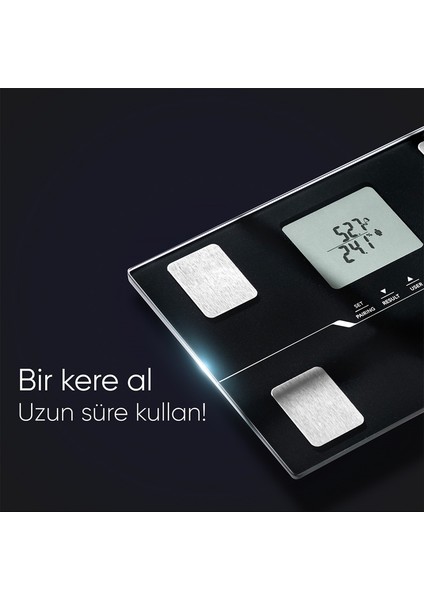 Bc 401 Siyah Vücut Analizi Bluetooth Akıllı Tartı