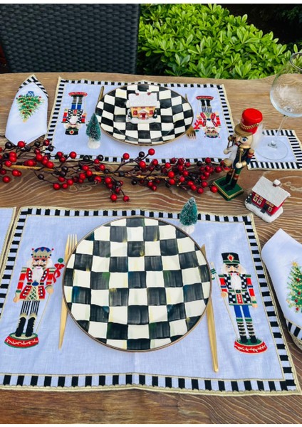 Nutcracker Kurşun Asker Desenli 2'li Keten Amerikan Servis fiyatları