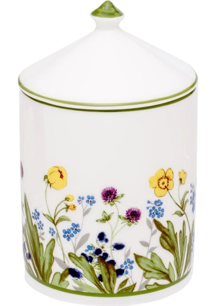 Highgrove Wildflower Cut Grass Lidded Candle Porselen Mum 11 cm