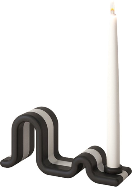 Wave Mumluk ve Mum Seti 28,5 cm