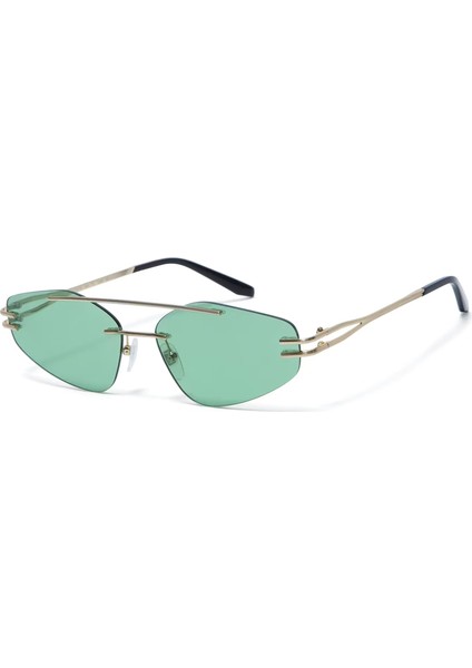 Nona 6860 7 Geometrik Altın Sarısı Unisex Güneş Gözlüğü fiyatları