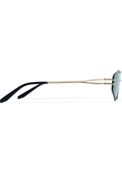 Nona 6860 7 Geometrik Altın Sarısı Unisex Güneş Gözlüğü fırsatları