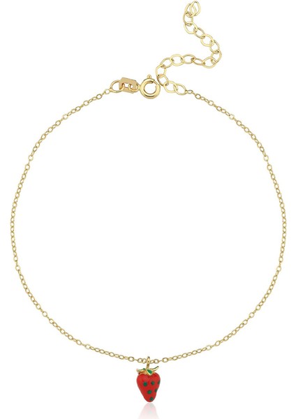 Strawberry 14 Ayar Altın Kadın Halhal