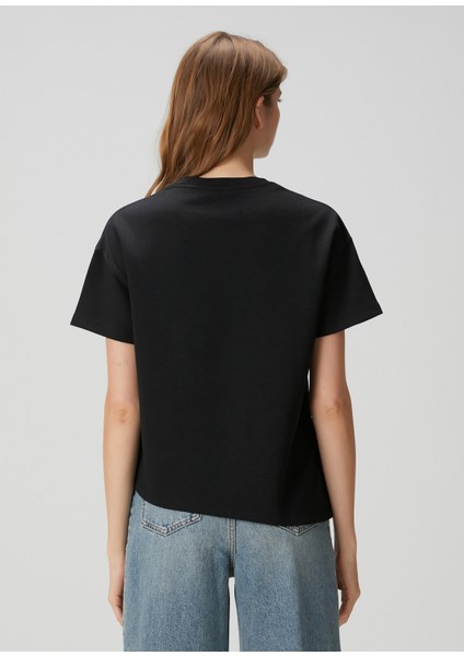 Anagram Siyah Asimetrik T-Shirt fırsatları