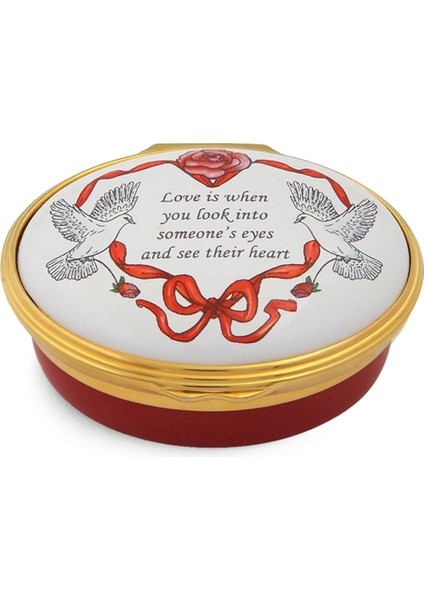 Love Is When You Look Çok Renkli Dekoratif Kutu