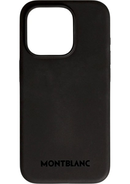 Siyah iPhone 16 Pro Deri Magsafe Telefon Kılıfı