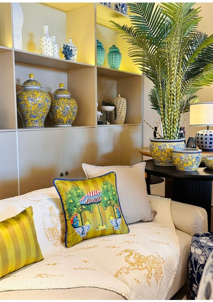 Maymun Desenli Dekoratif Kırlent Kılıfı 50X50 cm fiyatları