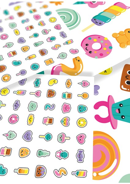 Sweet Shop Tattoo Palooza Geçiçi Dövme ve Tırnak Sticker Seti