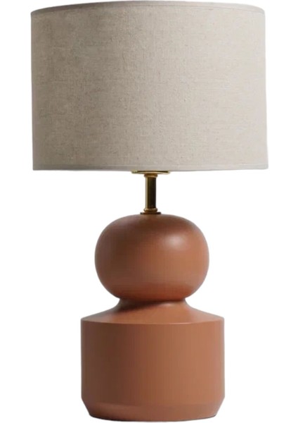 Capri Salmon Ahşap Abajur