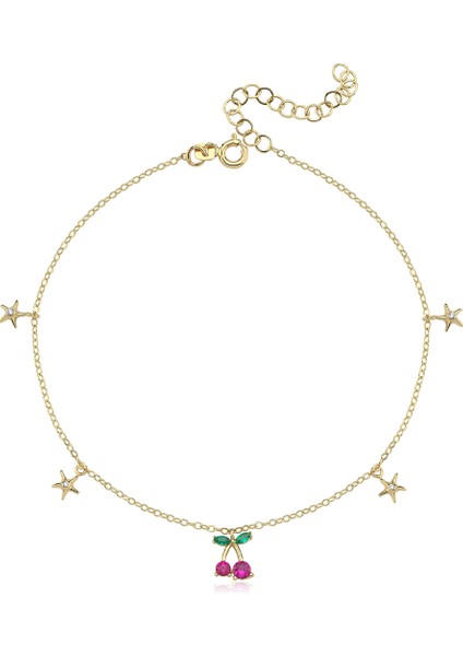 Cherry 14 Ayar Altın Kadın Halhal