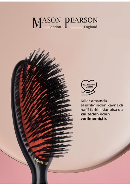 Pocket Sensitive Bristle Sb4 Dark Saç Fırçası fiyatları