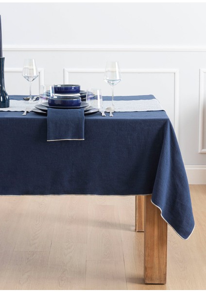 Acuite Marin Mavi Masa Örtüsü 145X320 cm