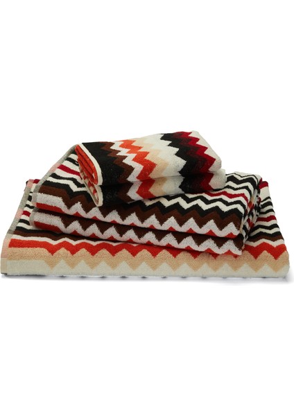 Best 5'li Zikzak Desenli Havlu Seti