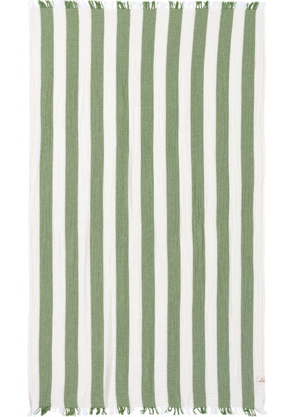 Striped Gauze Yeşil Peştamal