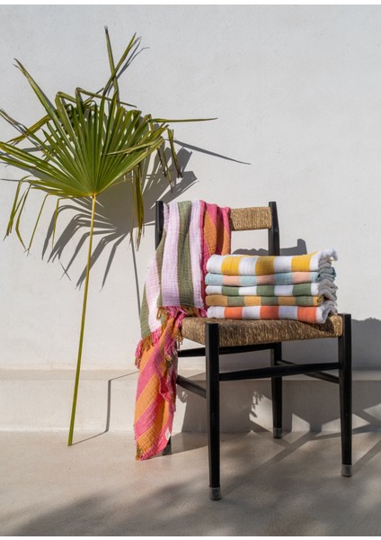 Striped Gauze Yeşil Peştamal fiyatları