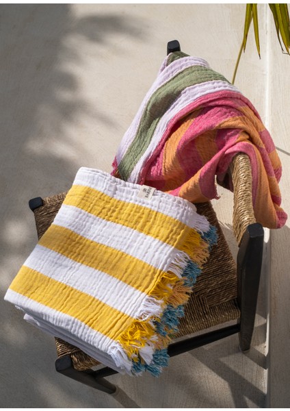 Striped Gauze Yeşil Peştamal modelleri