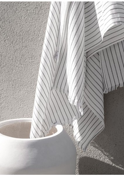 Linea Siyah Çizgili Pamuklu Peştemal indirimleri