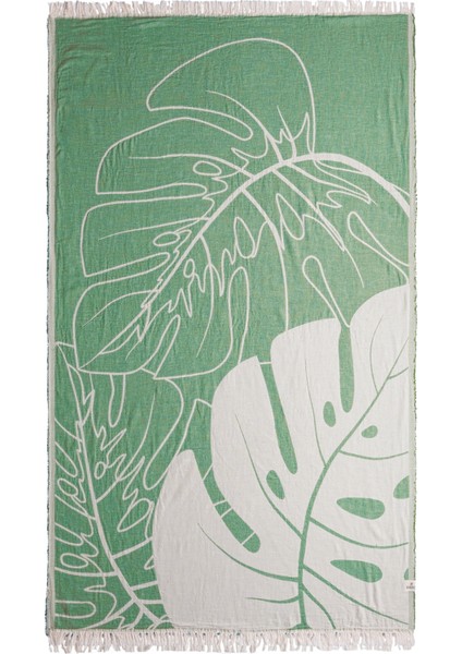 Monstera Yeşil Peştamal