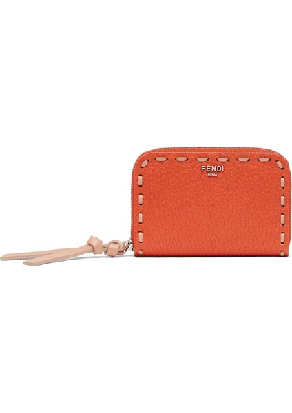Peekaboo Mini Selleria Turuncu Kadın Deri Cüzdan