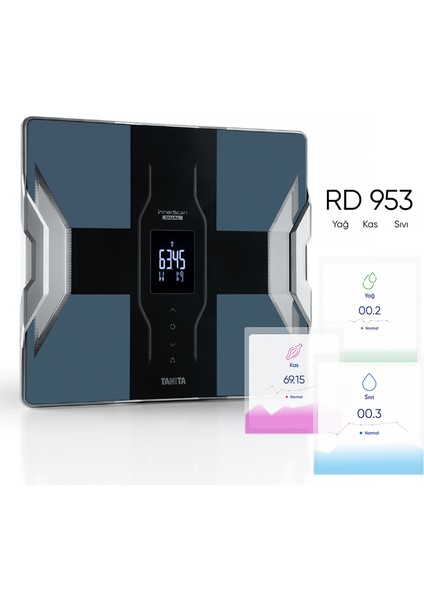 Rd 953 Siyah Bluetooth Vücut Analizi Akıllı Dijital Tartı indirimleri